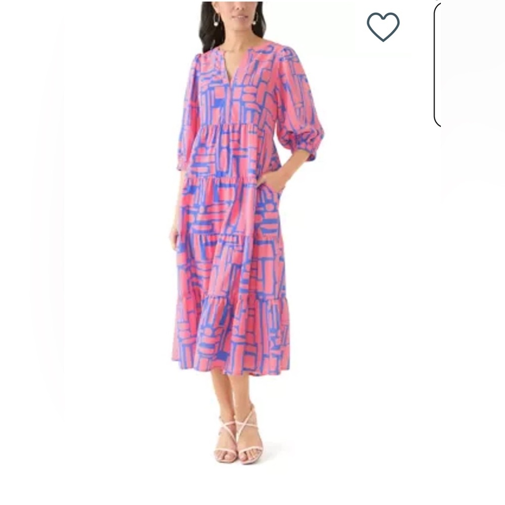 Mary Square Women's Cameron Dress Color: All Squared Away Large NWT